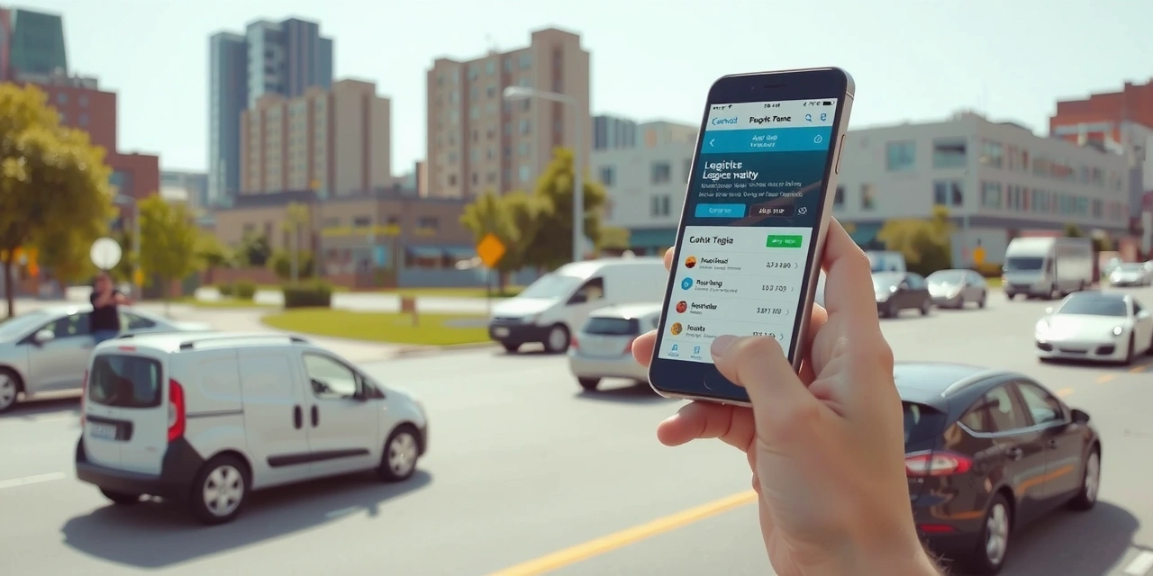 Aplicación móvil en uso